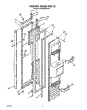 FREEZER DOOR Diagram and Parts List for KSSS42MWX01  KitchenAid Refrigerator