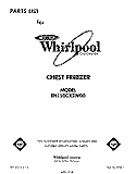 SECTION Diagram and Parts List for EH150CXSW00  Whirlpool Freezer
