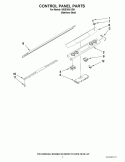 CONTROL PANEL PARTS Diagram and Parts List for WDE150LVS01  Whirlpool Range