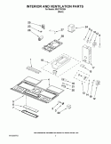 INTERIOR AND VENTILATION PARTS Diagram and Parts List for MH2175XSB4  Whirlpool Microwave