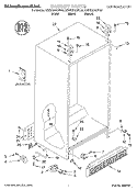 CABINET, LITERATURE Diagram and Parts List for KSRS22QGWH02  KitchenAid Refrigerator