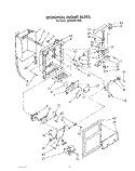 DISPENSER FRONT Diagram and Parts List for JWARG481PW01  Whirlpool Refrigerator