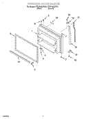 FREEZER DOOR, OPTIONAL Diagram and Parts List for KTRP22KJBT01  KitchenAid Refrigerator