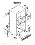 CABINET Diagram and Parts List for 8ET20RKXYW01  Whirlpool Refrigerator