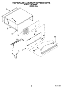 TOP GRILLE AND UNIT COVER PARTS Diagram and Parts List for KSSC48FMS03  KitchenAid Refrigerator