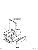 DRAWER Diagram and Parts List for SE960PEPW0  Whirlpool Range