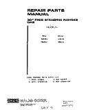 BACKGUARD Diagram and Parts List for 1445W1A  Roper Range