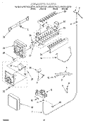 ICEMAKER Diagram and Parts List for KSRS22FGWH01  KitchenAid Refrigerator