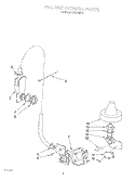 FILL AND OVERFILL Diagram and Parts List for KUDJ230Y2  KitchenAid Dishwasher