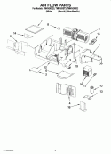 AIR FLOW PARTS Diagram and Parts List for TMH16XSD3  Estate Microwave