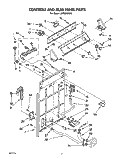 Part Location Diagram of 3359240 Whirlpool Panel Console (Golden Harvest)