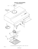 SECTION Diagram and Parts List for RH2024XLW1  Whirlpool Range Hood