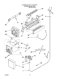 ICEMAKER Diagram and Parts List for GD22SFXHS03  Whirlpool Refrigerator