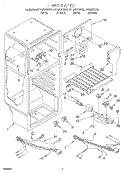 LINER, LIT/OPTIONAL Diagram and Parts List for ET14JKYGN01  Whirlpool Refrigerator