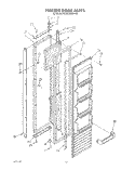 FREEZER DOOR Diagram and Parts List for KSSS36MWX00  KitchenAid Refrigerator