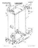 CABINET Diagram and Parts List for KSSS36DWW01  KitchenAid Refrigerator