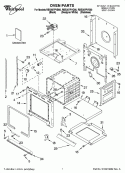 OVEN PARTS Diagram and Parts List for RBS307PVQ00  Whirlpool Wall Oven