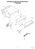 TOP GRILLE & UNIT COVER Diagram and Parts List for KSSC48QKS00  KitchenAid Refrigerator