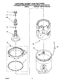AGITATOR, BASKET AND TUB Diagram and Parts List for 4CA2782XYG0  Whirlpool Washer