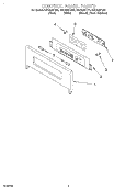 CONTROL PANEL Diagram and Parts List for GSC308PJQ2  Whirlpool Microwave Oven Combo