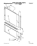 DOOR AND PANEL Diagram and Parts List for KUDA23SYWH2  KitchenAid Dishwasher
