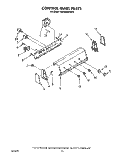CONTROL PANEL Diagram and Parts List for KAWE860WWH2  KitchenAid Washer