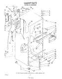 CABINET Diagram and Parts List for ET18GKXSW04  Whirlpool Refrigerator