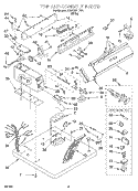 TOP AND CONSOLE Diagram and Parts List for 3CGP2951DW1  Whirlpool Dryer