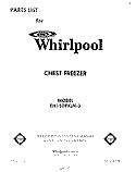 SECTION Diagram and Parts List for EH150FXLN3  Whirlpool Freezer