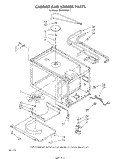 CABINET AND STIRRER Diagram and Parts List for MW8900XS2  Whirlpool Microwave