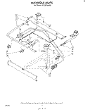 MANIFOLD Diagram and Parts List for SF330PSKW0  Whirlpool Range