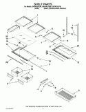 SHELF PARTS Diagram and Parts List for GI6FARXXB05  Whirlpool Refrigerator