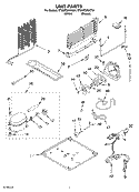 UNIT PARTS Diagram and Parts List for ET8WTMXKQ04  Whirlpool Refrigerator
