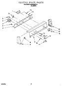 CONTROL PANEL Diagram and Parts List for KAWE668BAL0  KitchenAid Washer