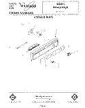 CONSOLE Diagram and Parts List for DP3000XRN3  Whirlpool Dishwasher