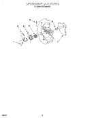 DETERGENT CUP Diagram and Parts List for RUD0800EB  Roper Dishwasher