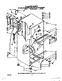 CABINET Diagram and Parts List for 8ET16ZKXWW00  Whirlpool Refrigerator