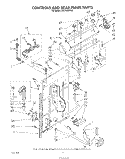 CONTROLS AND REAR PANEL Diagram and Parts List for LA5700XTG0  Whirlpool Washer