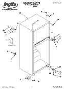 CABINET PARTS Diagram and Parts List for IT14DKXRQ00  Inglis Refrigerator
