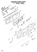 DOOR AND PANEL Diagram and Parts List for GHW9100LQ1  Whirlpool Washer