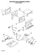 AIR FLOW AND CONTROL PARTS Diagram and Parts List for ACQ122PT1  Whirlpool Air Conditioner