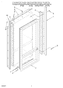 CABINET AND BREAKER TRIM Diagram and Parts List for KBRP36MHS00  KitchenAid Refrigerator
