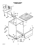 CABINET, OPTIONAL Diagram and Parts List for DP8500XXN2  Whirlpool Dishwasher