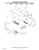 CONTROL PANEL PARTS Diagram and Parts List for WOC95EC0AH00  Whirlpool Microwave Oven Combo