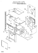 UPPER OVEN Diagram and Parts List for RBD245PDB2  Whirlpool Wall Oven