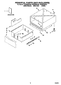 PEDESTAL PARTS (NOT INCLUDED), OPTIONAL PARTS (NOT INCLUDED) Diagram and Parts List for YGEW9250PL0  Whirlpool Dryer