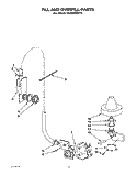 FILL AND OVERFILL Diagram and Parts List for KUDS220T5  KitchenAid Dishwasher