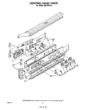 CONTROL PANEL Diagram and Parts List for RB270PXK2  Whirlpool Wall Oven
