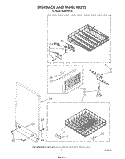 DISHRACK AND PANEL Diagram and Parts List for DU8570XT0  Whirlpool Dishwasher