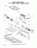 VENTILATION PARTS Diagram and Parts List for KHMS2050SSS1  KitchenAid Microwave